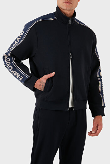 Emporio Armani Logo Cotton Regular Fit Stand Collar Sweat Men's Sweat Em002913 Af10013 Ub118