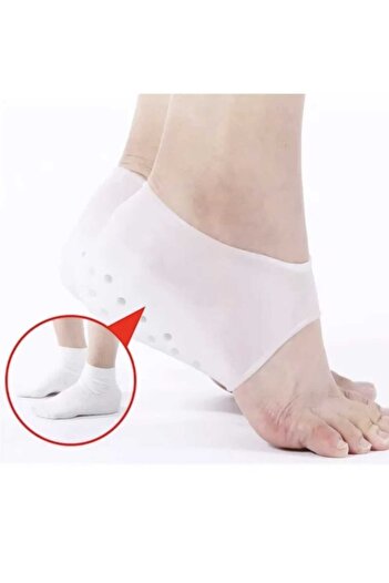 Fstyle A pair of medical gel to protect the heel and increase height 4 cm, invisible