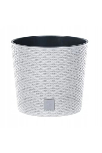 Prosperplast Decorative Flower Pot, Prosperplast, Rato Round, Round, White, 20 x 19 cm
