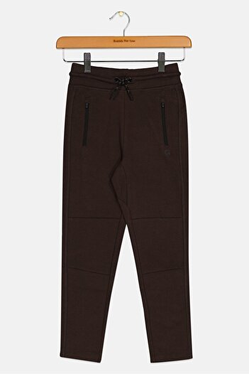 GAP Kids Boy Solid Drawstring Jogger Pants, Brown
