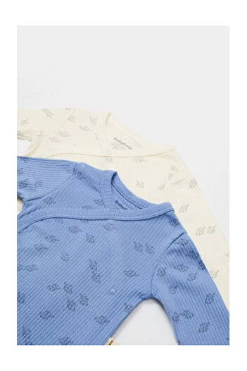 BabyCosy Set 2 body-uri petrecute Printed, BabyCosy, 50% modal+50% cotton