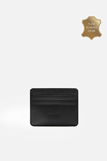 MAFİ Terra Handmade Hand Painted Genuine Leather Card Holder – 6 Card Slots, Timeless Design