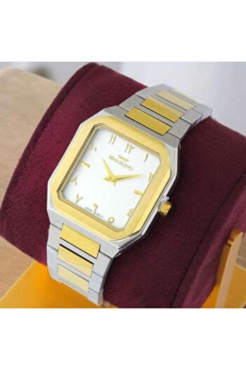 marblino Luxury Men's Watch with Gold Frame, Water and Rust Resistant