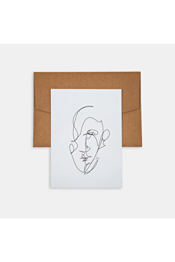 PK Design Mini Poster Line Drawings Man 2