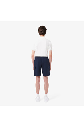 Lacoste Cotton Fleece Cargo Erkek Lacivert Şort