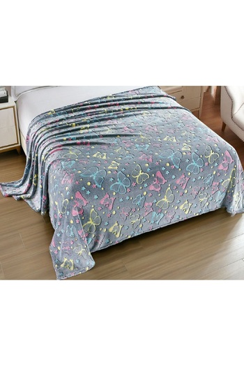 CHIRASO Cocolino Glow in Dark Phosphorescent Blanket 200x230cm, glows delicately in the dark