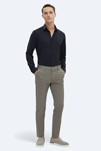 Kip Men's Regular Fit Casual Shirt Gm-5338 Black