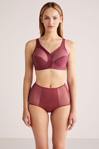 Kom Bianca Women's High Waist Transparent Detailed Panties