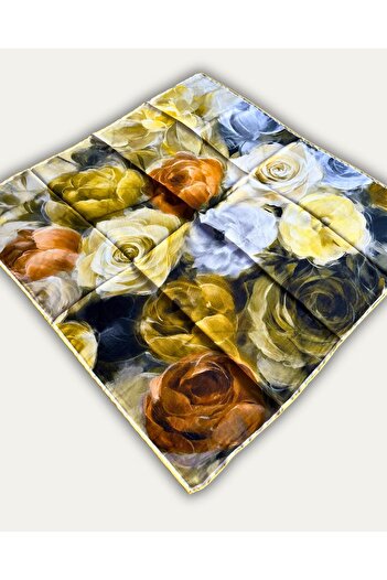 Mizge Scarf ΜΑΛΑΚΟ ΚΑΤΑΣΚΕΥΑΣΜΕΝΟ ΑΠΟ ΒΑΜΒΑΚΙ ΚΑΤΑΣΚΕΥΑΣΜΕΝΟ ΜΕ ΜΕΓΑΛΟ ΣΧΕΔΙΟ ΤΡΙΑΝΤΑΦΥΛΛΟΥ