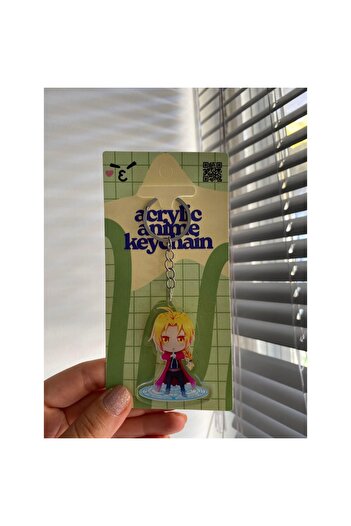 Wisevelya Fullmetal Alchemist Edward Elric Acrylic Anime Keychain