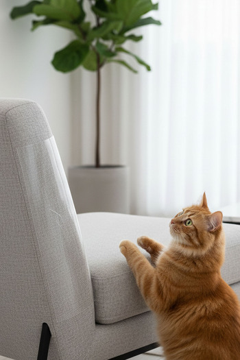 AnkaWood 50X50Cm Cat Sofa Scratching Protector Furniture Anti-Scratching Tape Transparent Adhesive 10 Pieces
