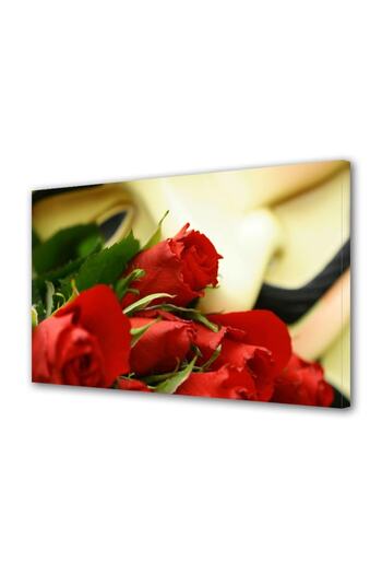 Alista Home Decorative wall painting with wooden frame, 33cm x 24cm, with flowers1404