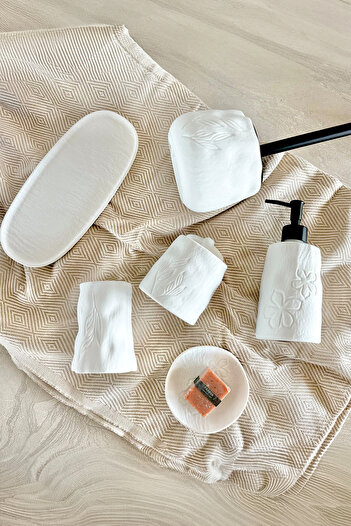 Prima Nova Yonna 6-Piece Bathroom Set - White