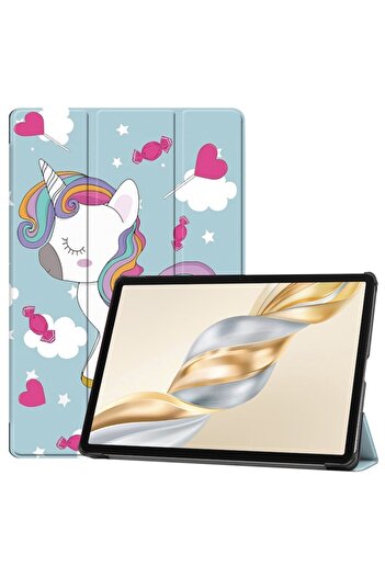 Stef's Cat Protective Case for Honor Pad X9a/X9/X8 Pro/X9 Pro, Unicorn Microfiber