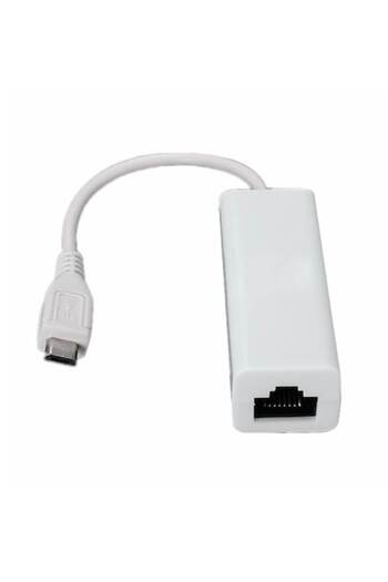 OEM Adaptor microUSB la USB 2.0 pentru retea LAN, culoare alba