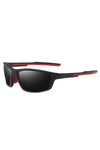 Stef's Cat Cycling Glasses, C64, TR90, Black/Red