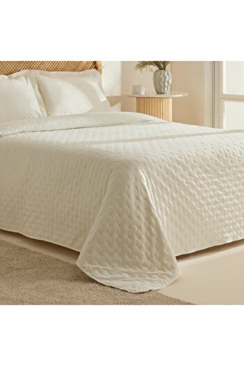 Karaca Breezy Bettwäsche-Set Ecru 230x240 cm
