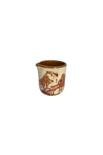 Bibilel Ceramic handmade glass, 200 ml, Brown