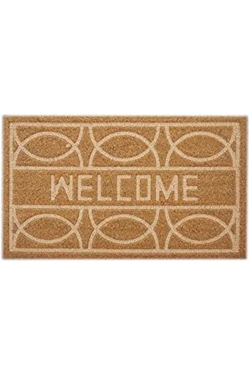 ORCHID WELCOME PRESSED DOOR MAT 45X75 CM