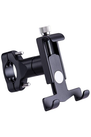 Bibilel Motorcycle or bicycle handlebar mount phone holder, 360 degree rotation, 4'' - 6.2'', Ne
