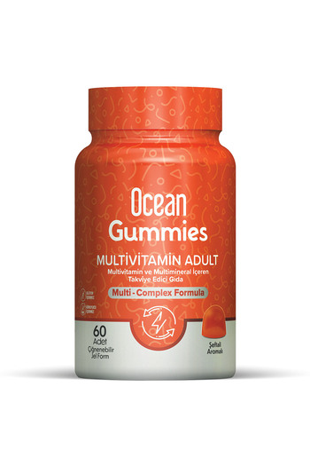 Ocean Gummies Multivimatimin Adult Supplementary Food 60 Pieces Chewable Gel Form