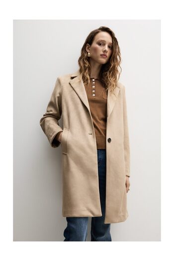 LEFTIES Woman Faux Suede Coat
