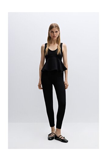 LEFTIES Woman Ponte Di Roma Knit Leggings