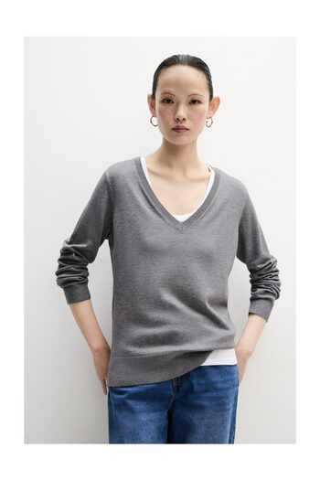 LEFTIES Woman Basic V-Neck Sweater