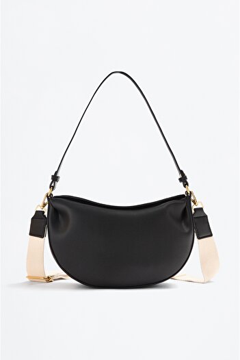 LEFTIES Dámská crossbody kabelka se stahovacím šňůrkovým zapínáním a dvojitými uchy