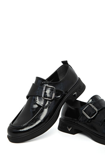 SOHO Black Women's Loafer Shoes 21094