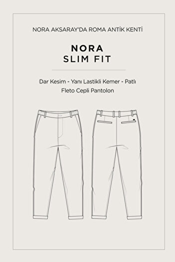 Avva Erkek Siyah Beli Lastikli Bi-Stretch Chino Slim Fit Pantolon B003033