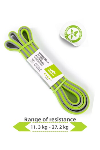 JOINFIT Resistance Band and Exercise Band Green-Grey Medium - 100% Natural Rubber