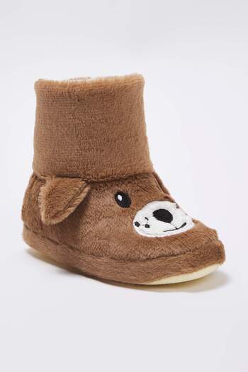TRENDYOL SHOES Brown Boy's Kids Slippers Home Boots 
 Takeaw26Er00003