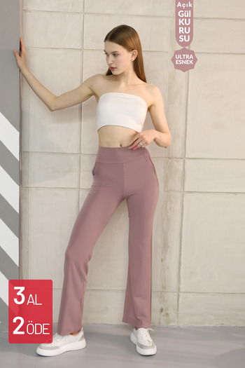 Balenbi High Waist and Wide Leg Women's Modal Leggings - Recovery 1063
