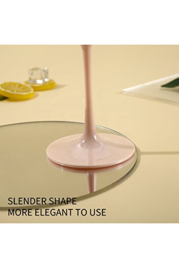 OEM Set of 3 Tritan Wine Glasses, 470 cc, Pale Pink, Polycarbonate, Reusable