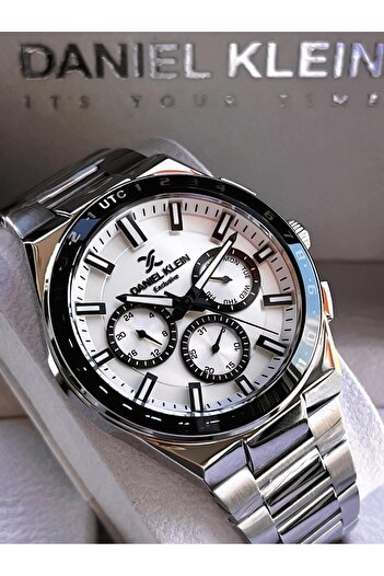 Daniel Klein Steel Cord Chronometer Dial Design 3 Atm Water Resistant Men Wristwatch 14031.1
