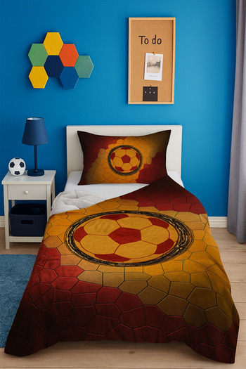 Bebişim Halı Fan Football Patterned Single Pike (with Pillow Case)