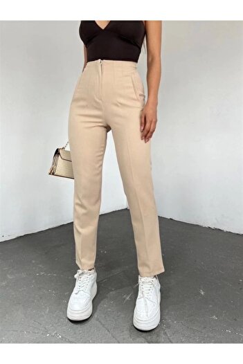 MetuCA Orazio Carrot Trousers with High Waist Front Collet