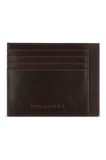 BUGATTI Neaples Kreditkartenetui RFID Schutz Leder 11.5 cm