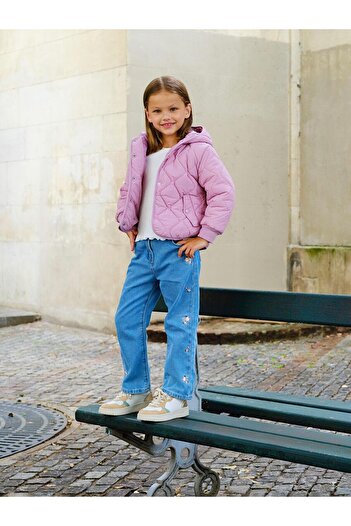 LC Waikiki Lcw Baby Flower Embroidery Girl Jean Pants (W5)