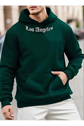 caddekombin Losangeles Printed Hooded Sweatshirt