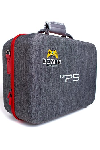 KAYAN Carrying Bag Protective Case for PlayStation 5 – Slim-Capacity Storage for Console & Accesso