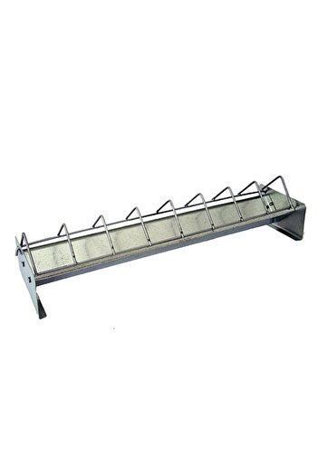 SGTT Galvanized feeder for chickens and poultry, length 30 cm