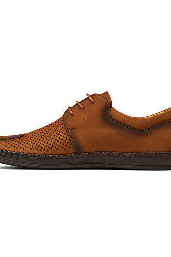 Growish Gr0367 Genuine Nubuck Leather Lightweight Poly Sole Perforated Casual Espadrille Style with Stitched Accessories