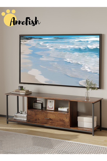 AnneFish 140*35*50cm TV Stand Table For TV Up To 65 Inch Drawers Entertainment Center Media TV Console Table