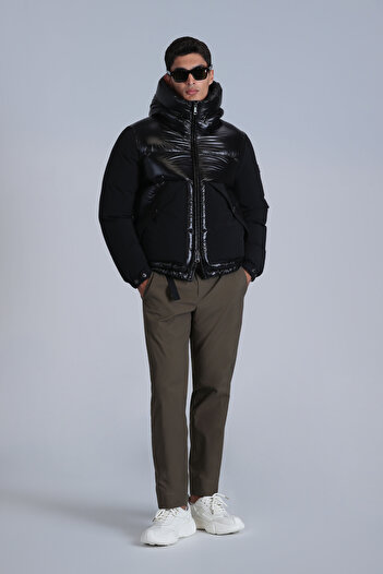 Lufian Frank Goose down Men's Coat Black