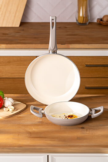 Emsan Crystal 2 Piece Pan and Pan Set