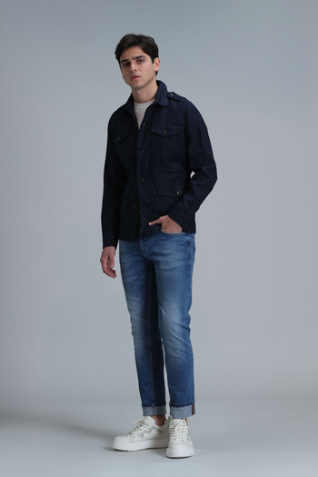 Lufian Aler Smart Jean Erkek Pantolon Regular Fit Mavi