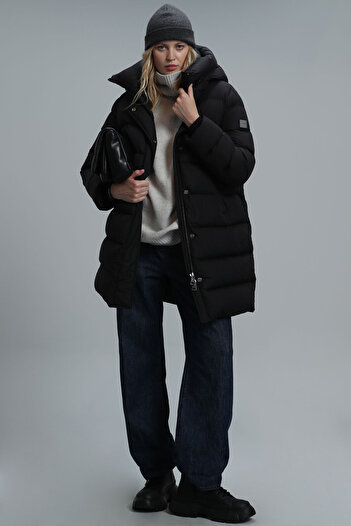 Lufian Olivia Goose down Women's Coat Black