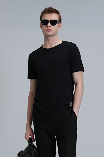 Lufian Junya Men's Basic T-Shirt Black